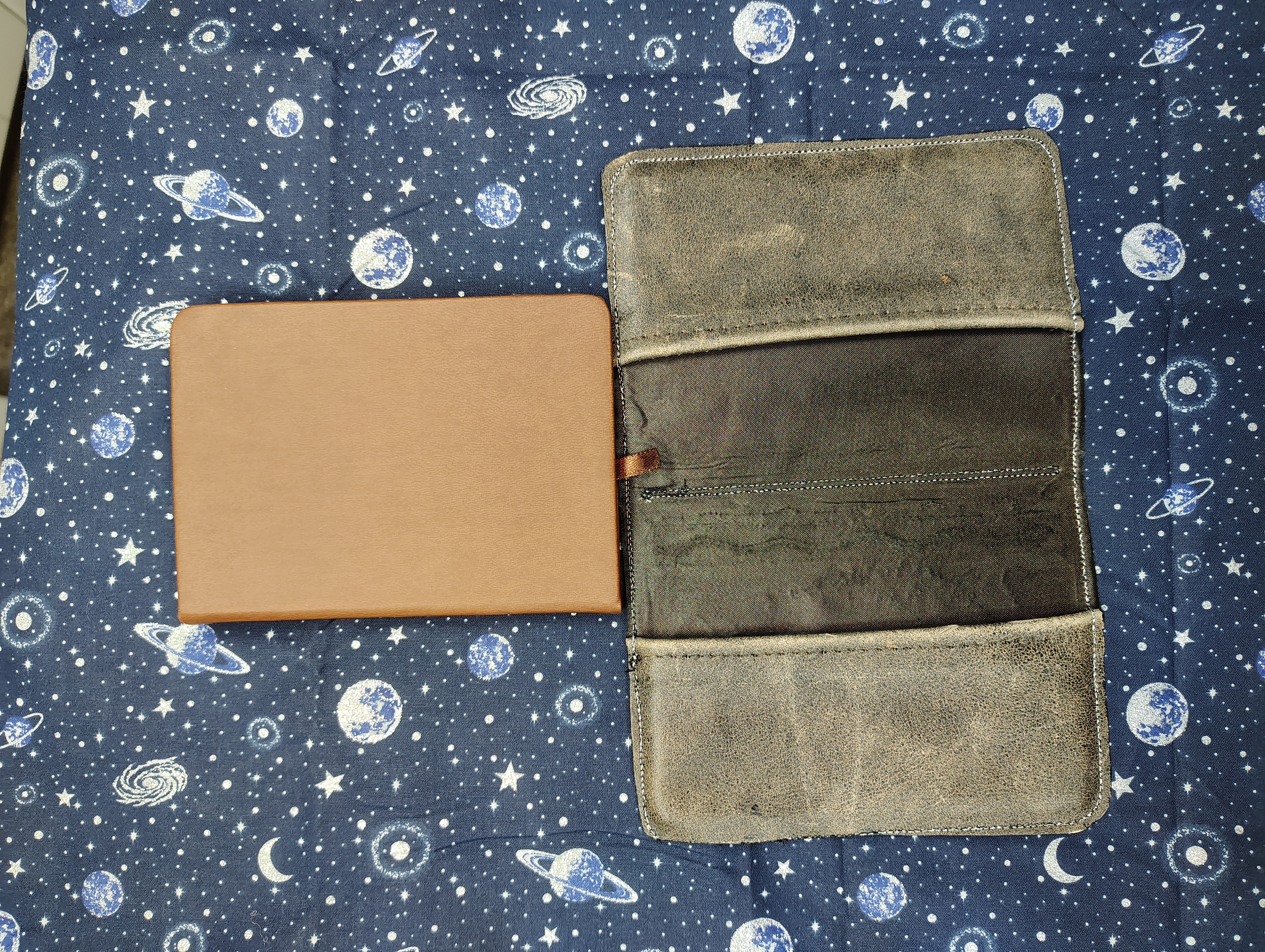 Tarot Card Refillable Leather Journal