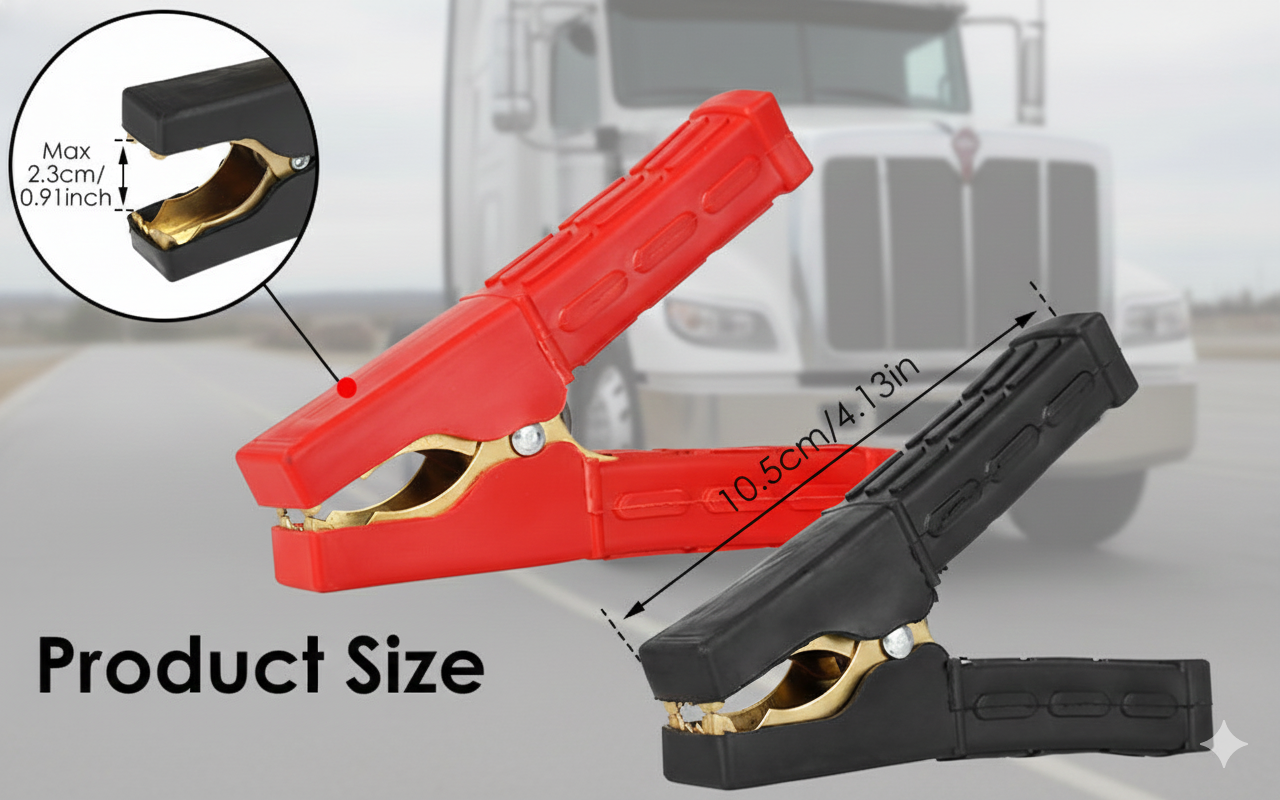 Pure Copper Jumper Cable Clamps