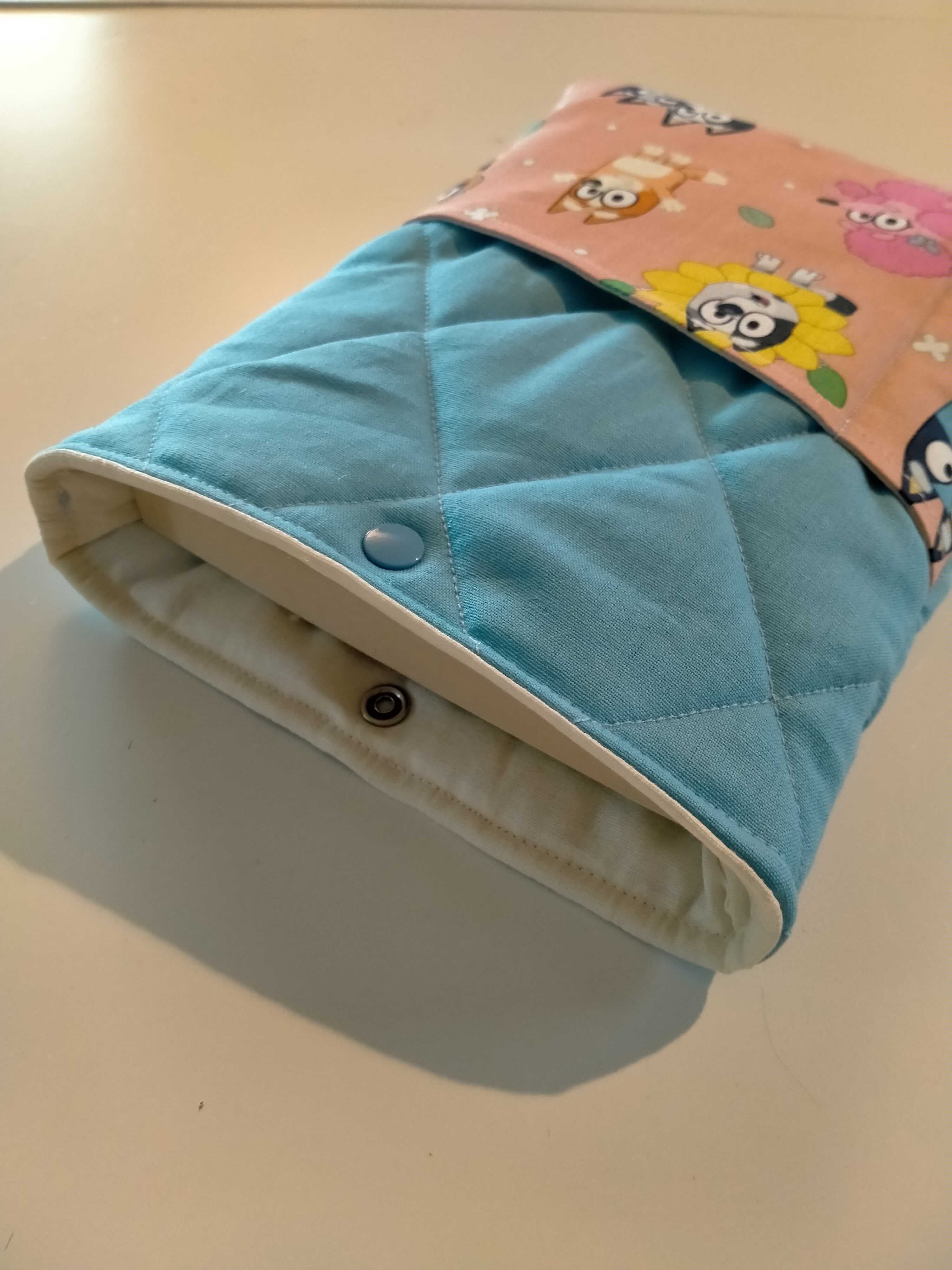 Quilted Pouch with Bluey print