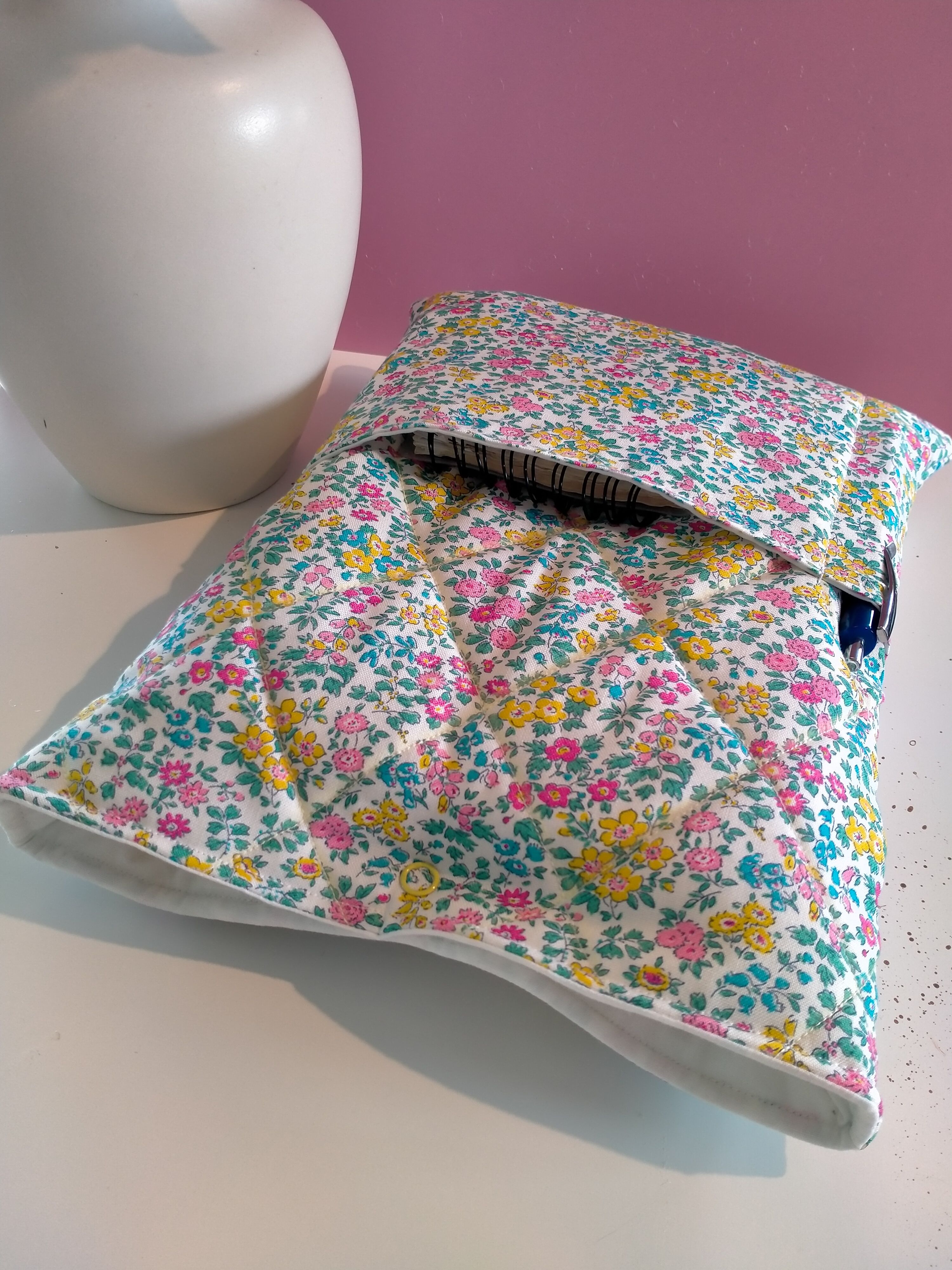 Floral Quilted Pouch Organizer