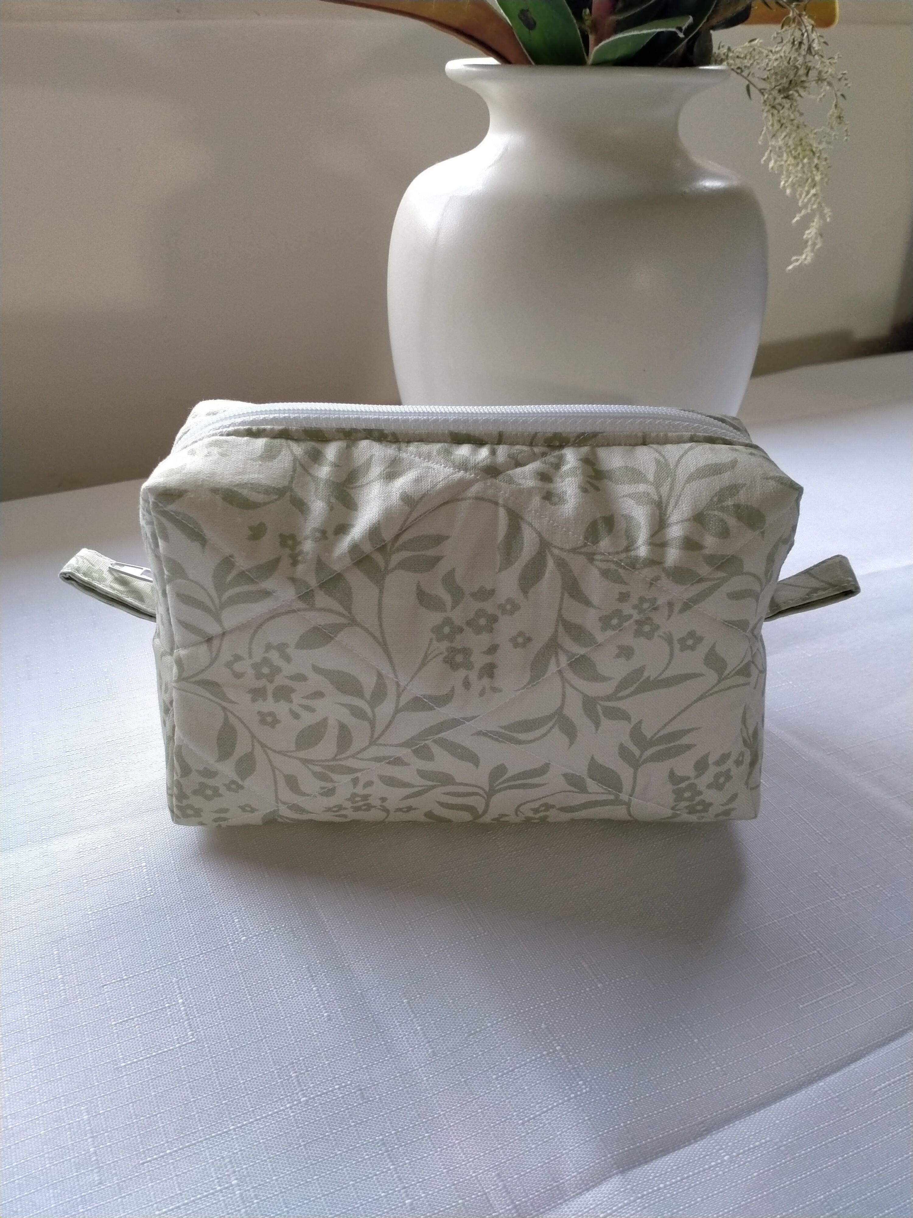 Floral Fabric cosmetic Bag