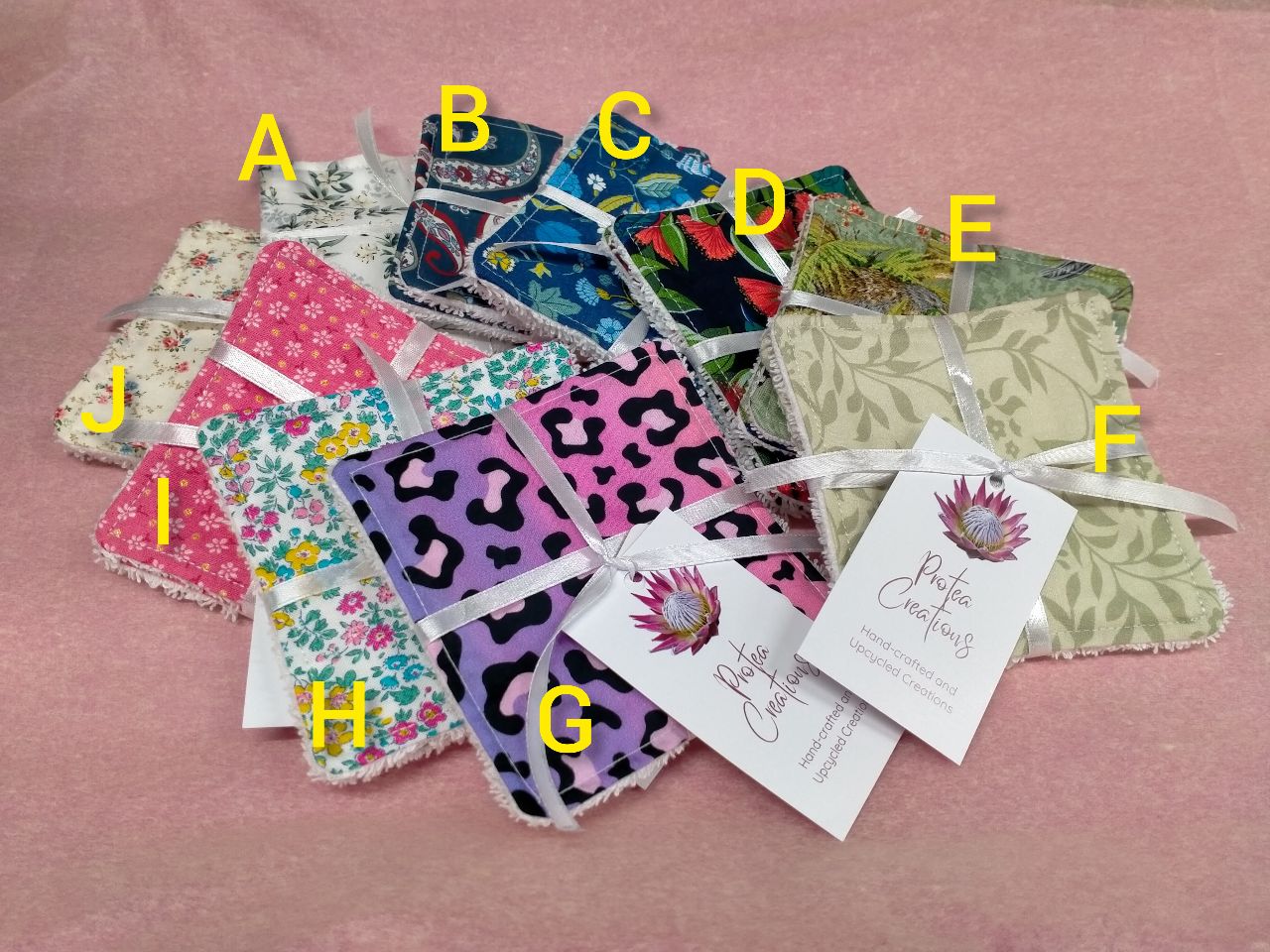 Reusable face wash cloths - set of 2