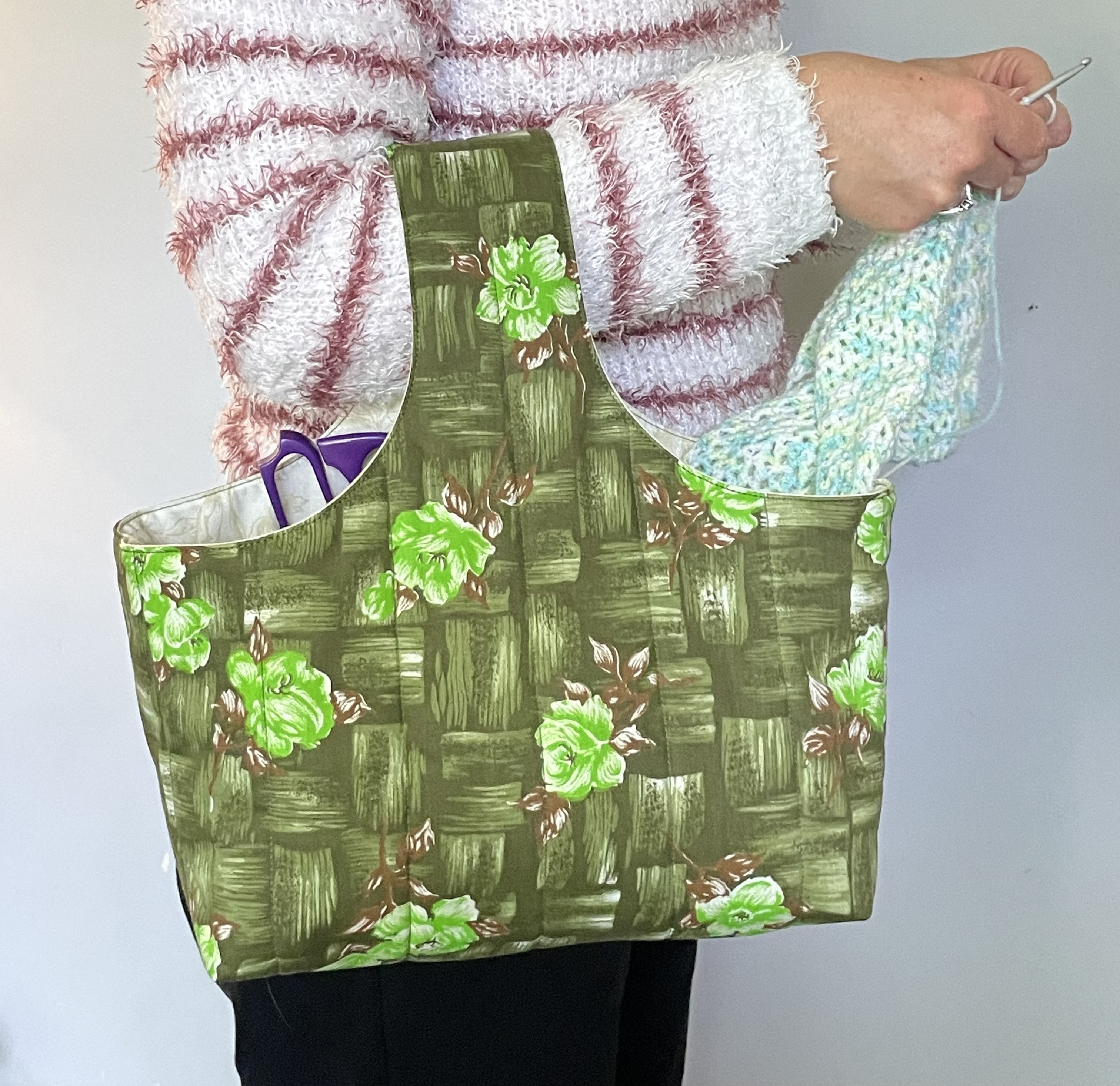 On the Go Project Bag - Forrest bloom