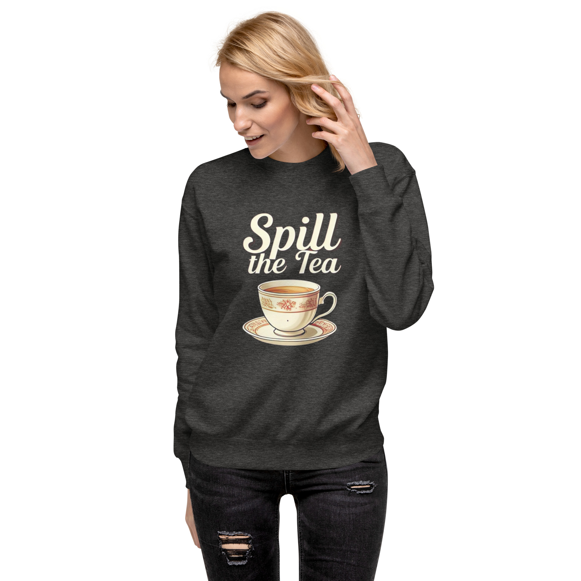 Charcoal heather Crew Neck Sweatshirt