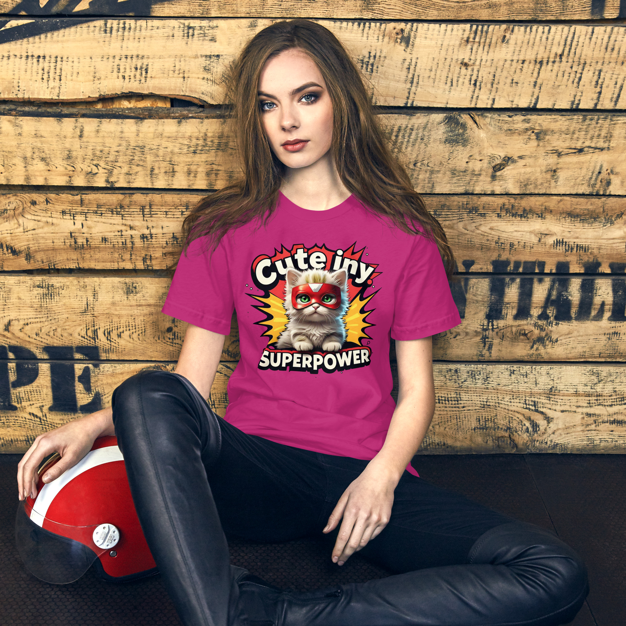 Cute Cat Superpower T-Shirt