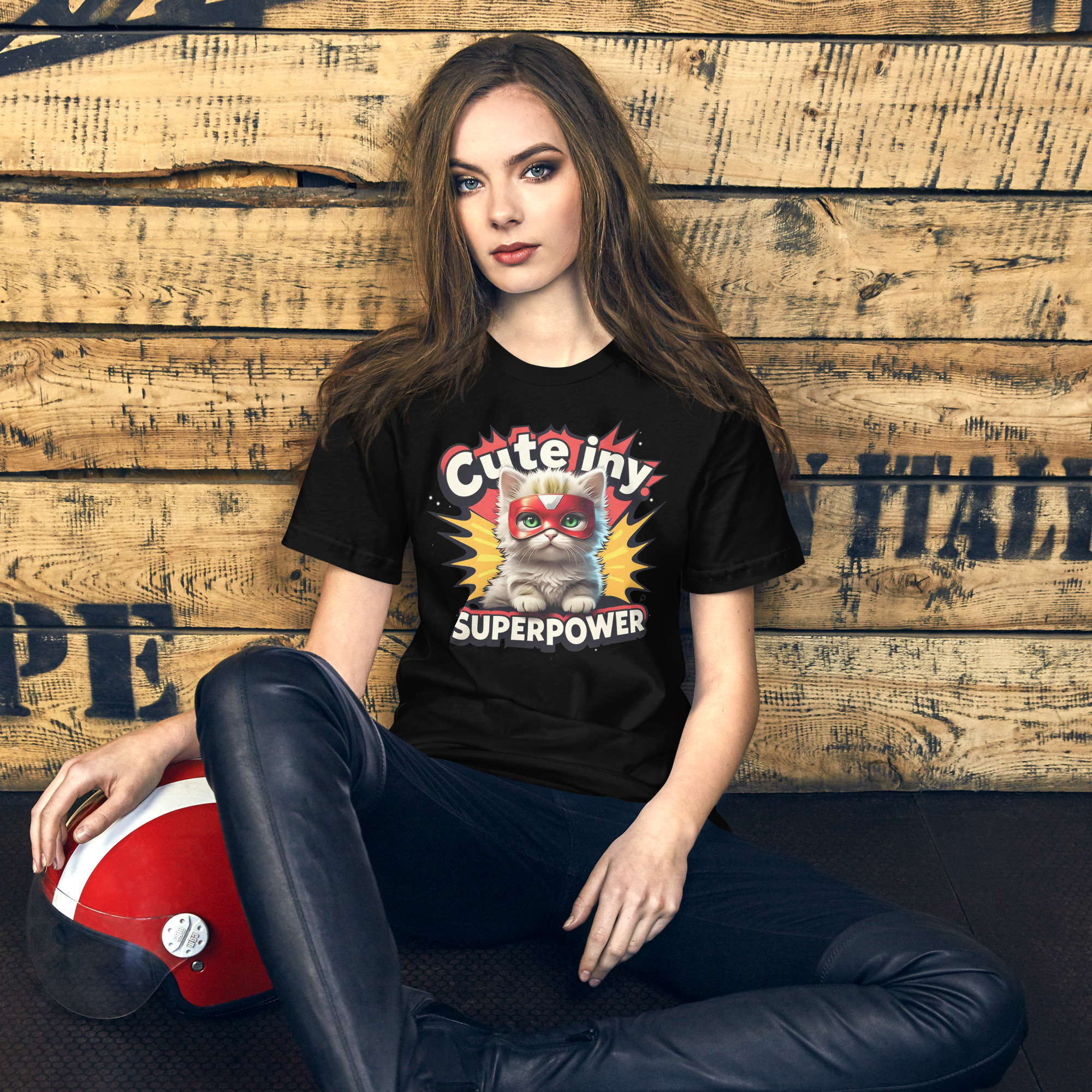 Cute Cat Superpower T-Shirt
