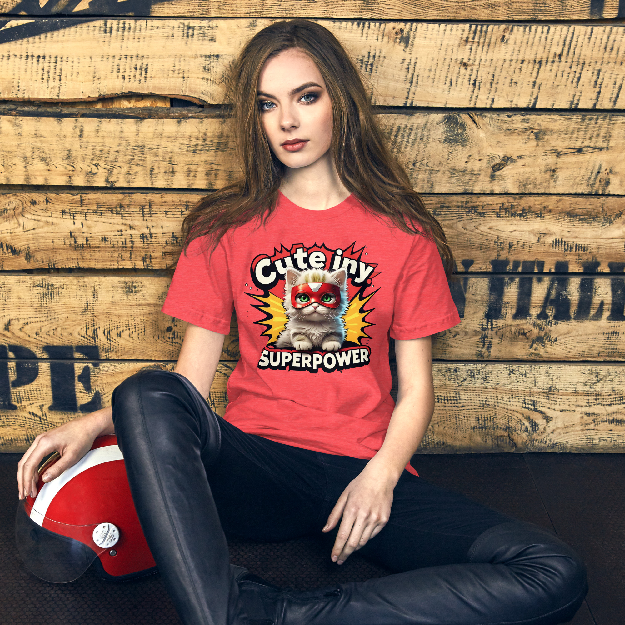 Cute Cat Superpower T-Shirt