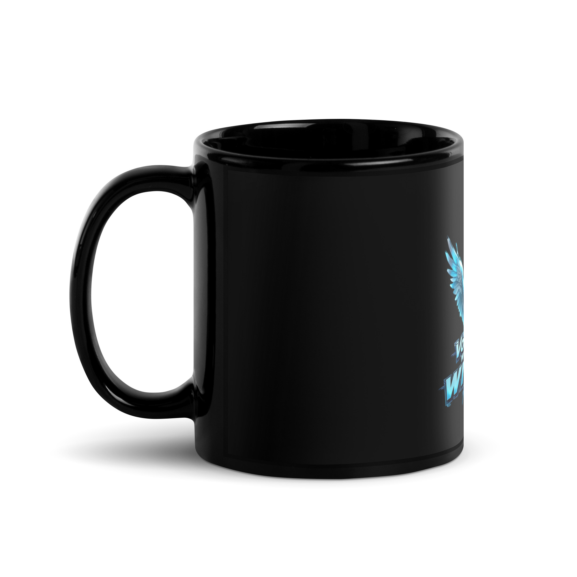 Voltage Wears Wings Black Mug