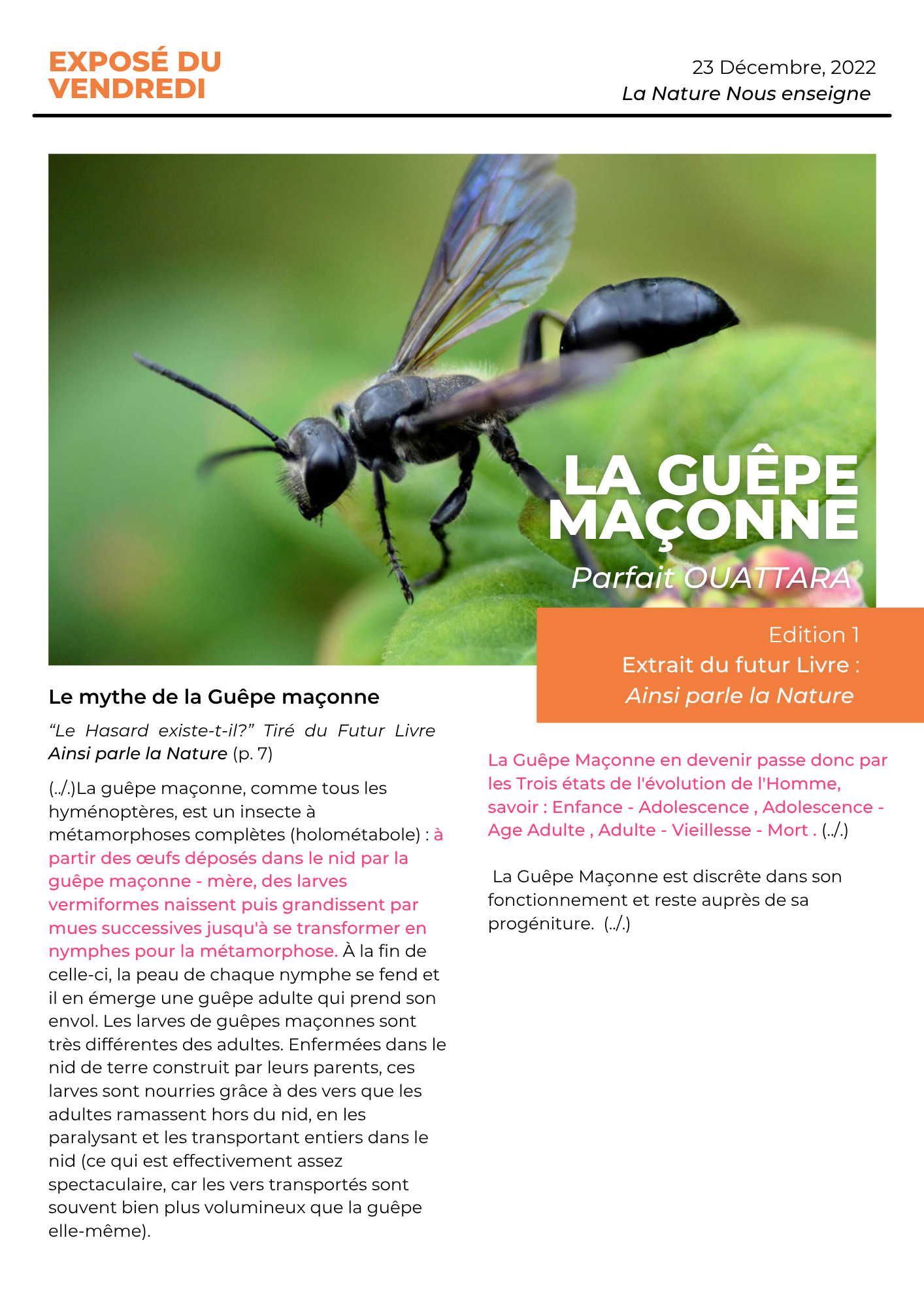 Ainsi Parle La Nature