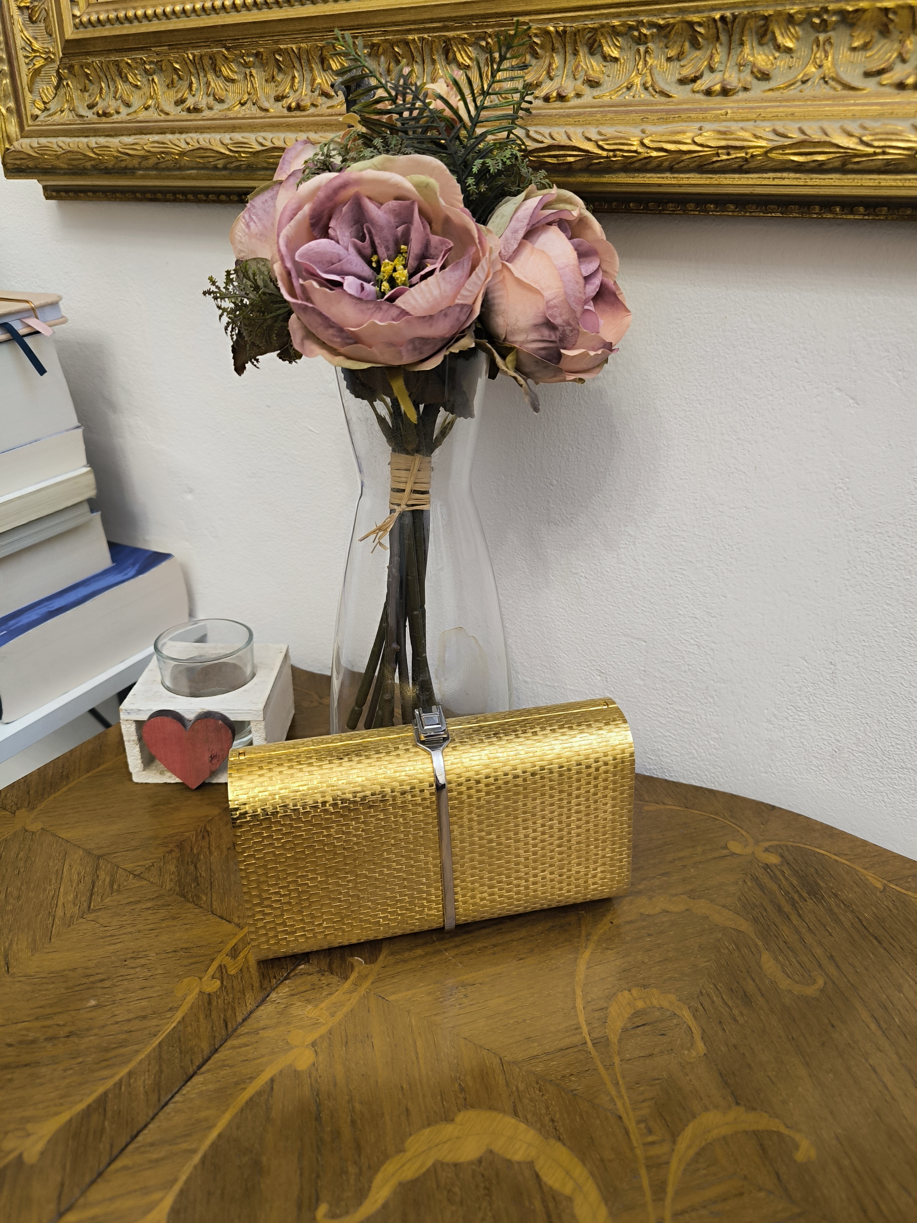 Clutch vintage con tracolla