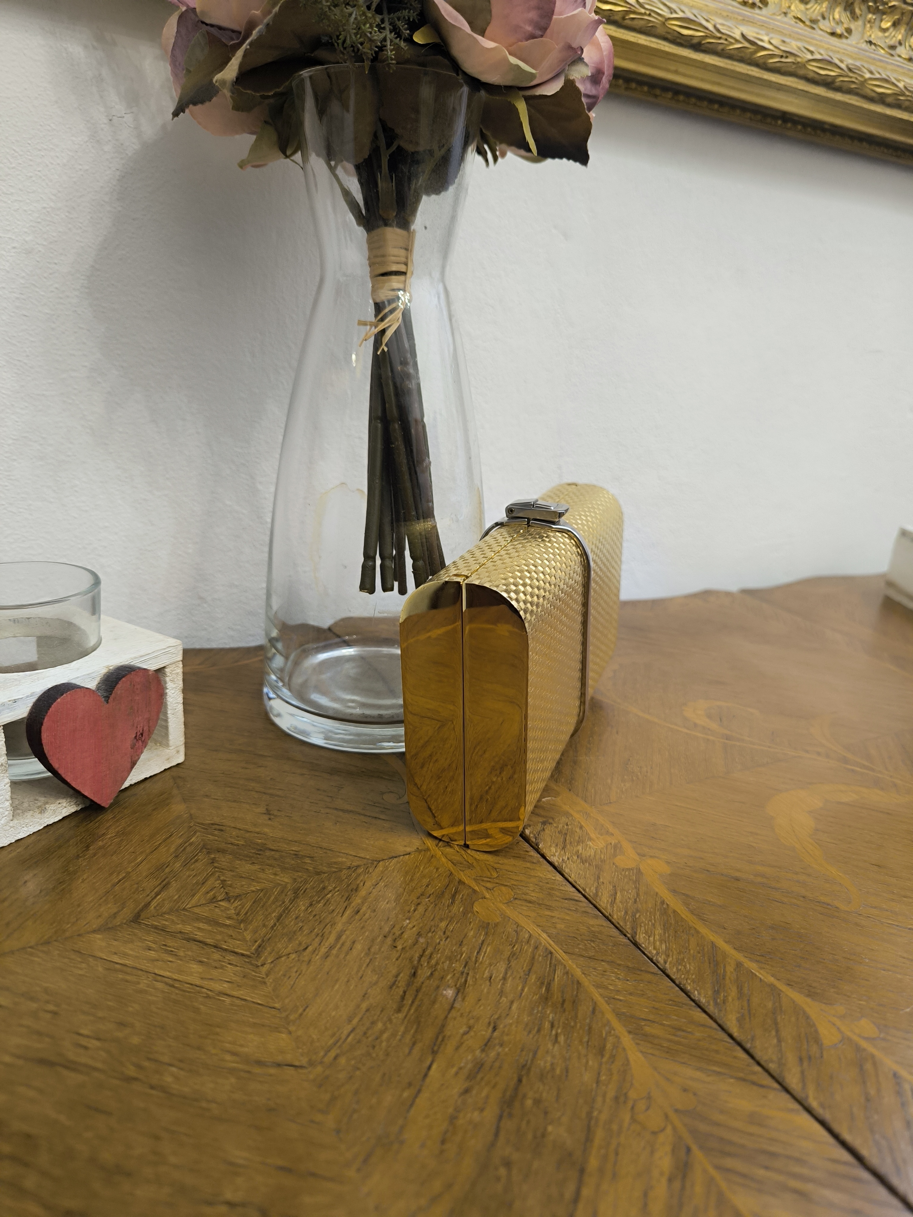Clutch vintage con tracolla
