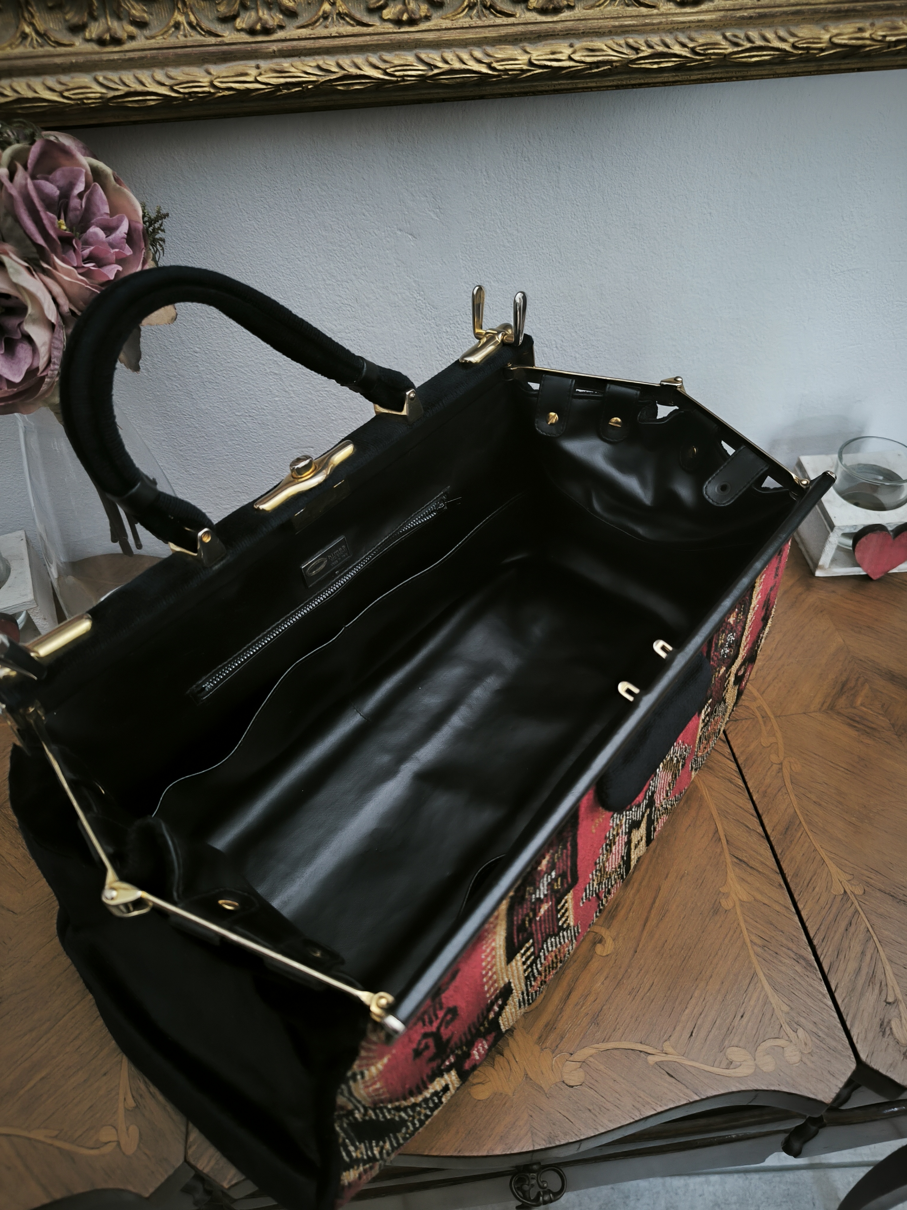 Borsa anni 60 in velluto 