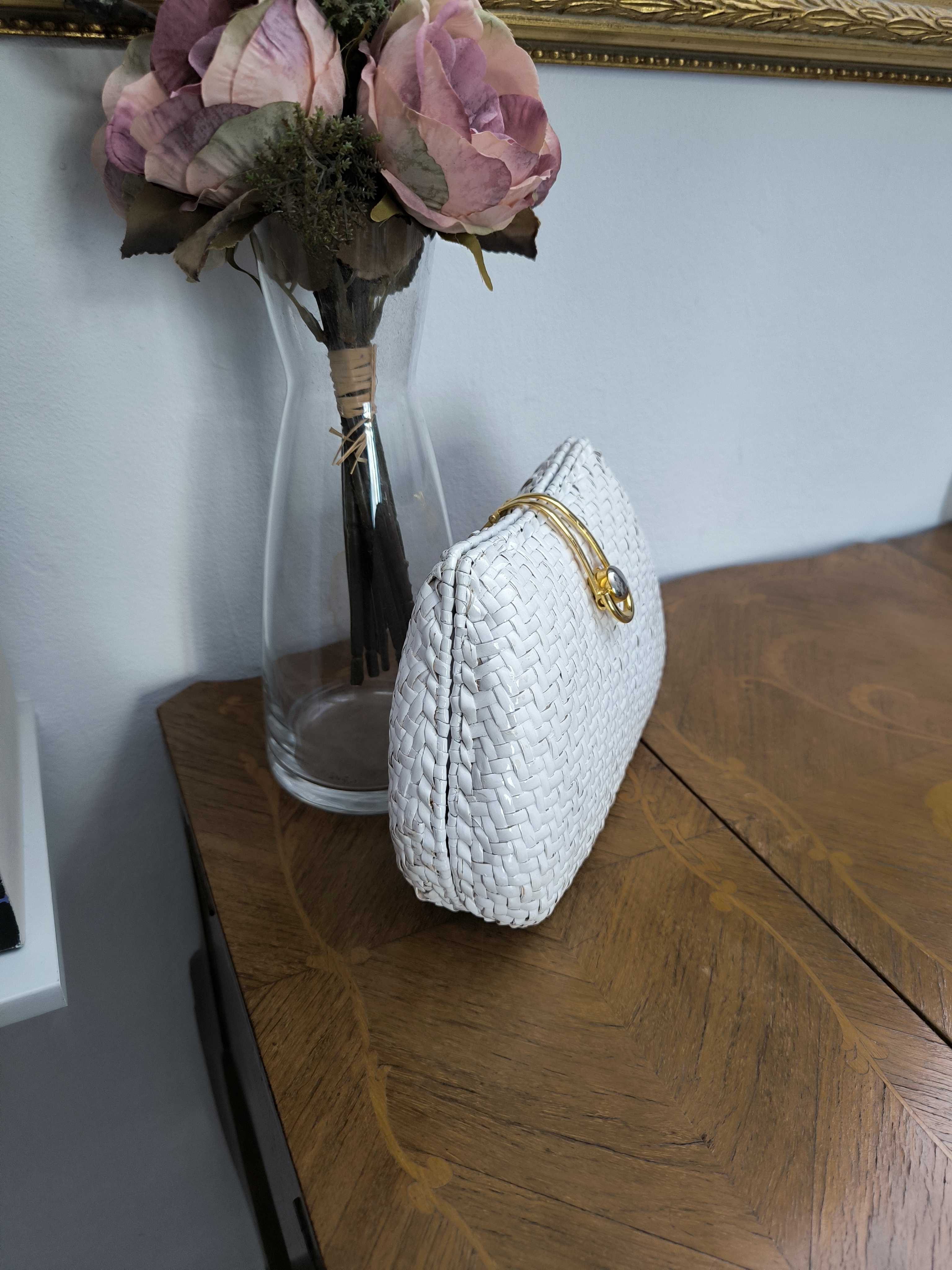 Clutch vintage in paglia