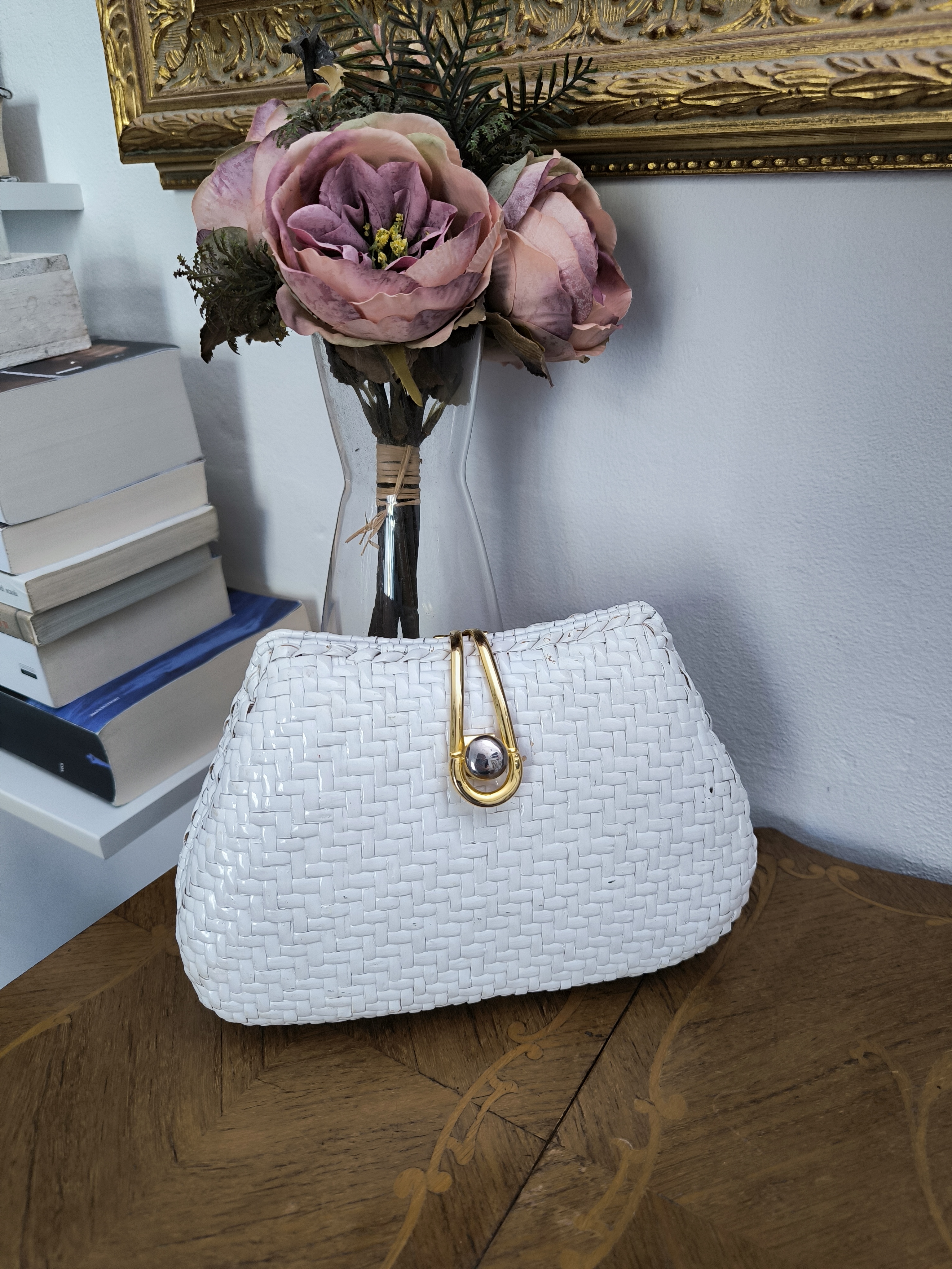 Clutch vintage in paglia