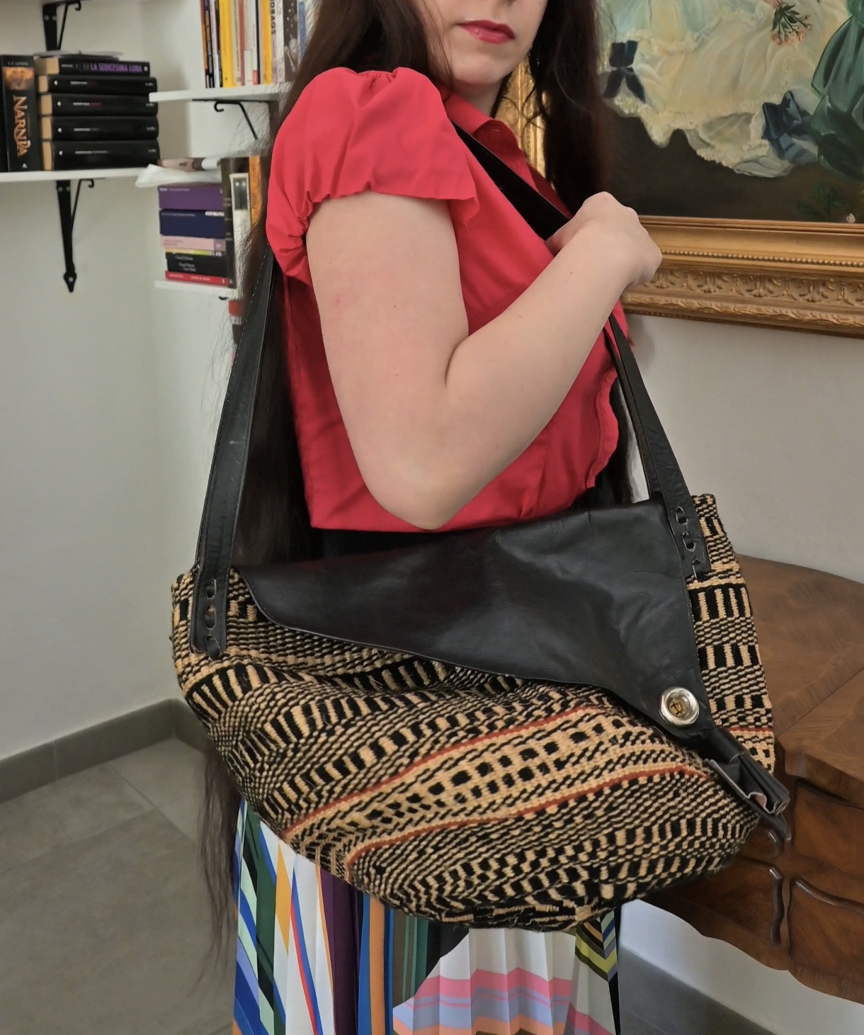 Borsa Hobo vintage a spalla 
