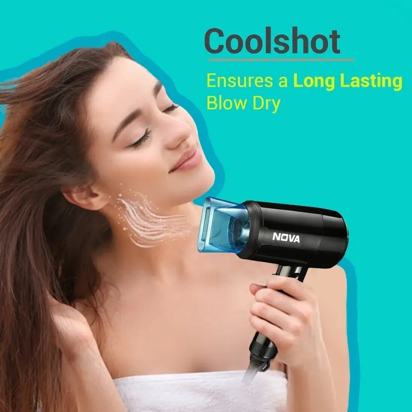 NOVA NHP 8105 Hair Dryer  (1200 W, Black)