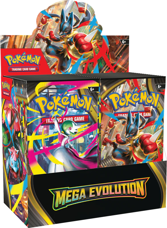 Caja de sobres de cartas Pokémon Mega Evolución
