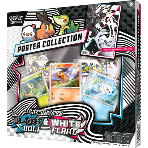 Colección de Póster Pokémon Scarlet & Violet Black Bolt & White Flare