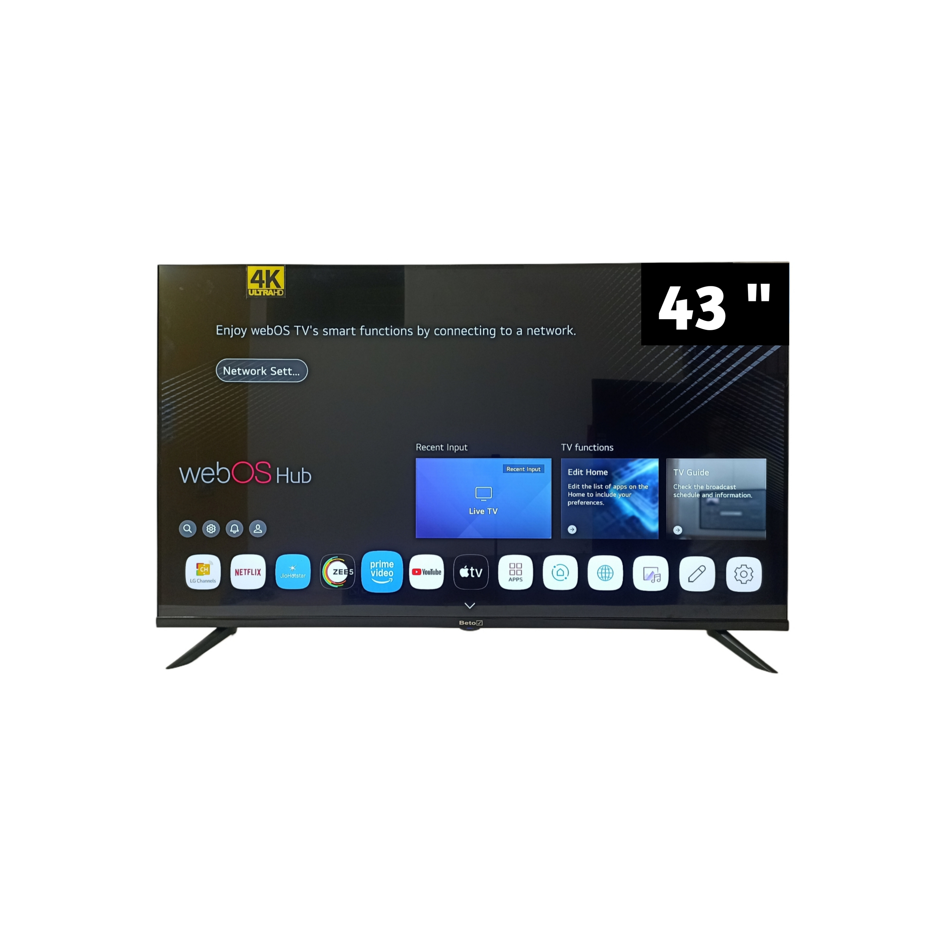 43 inch 4K ULTRA-HD Q LED TV Webos Series 