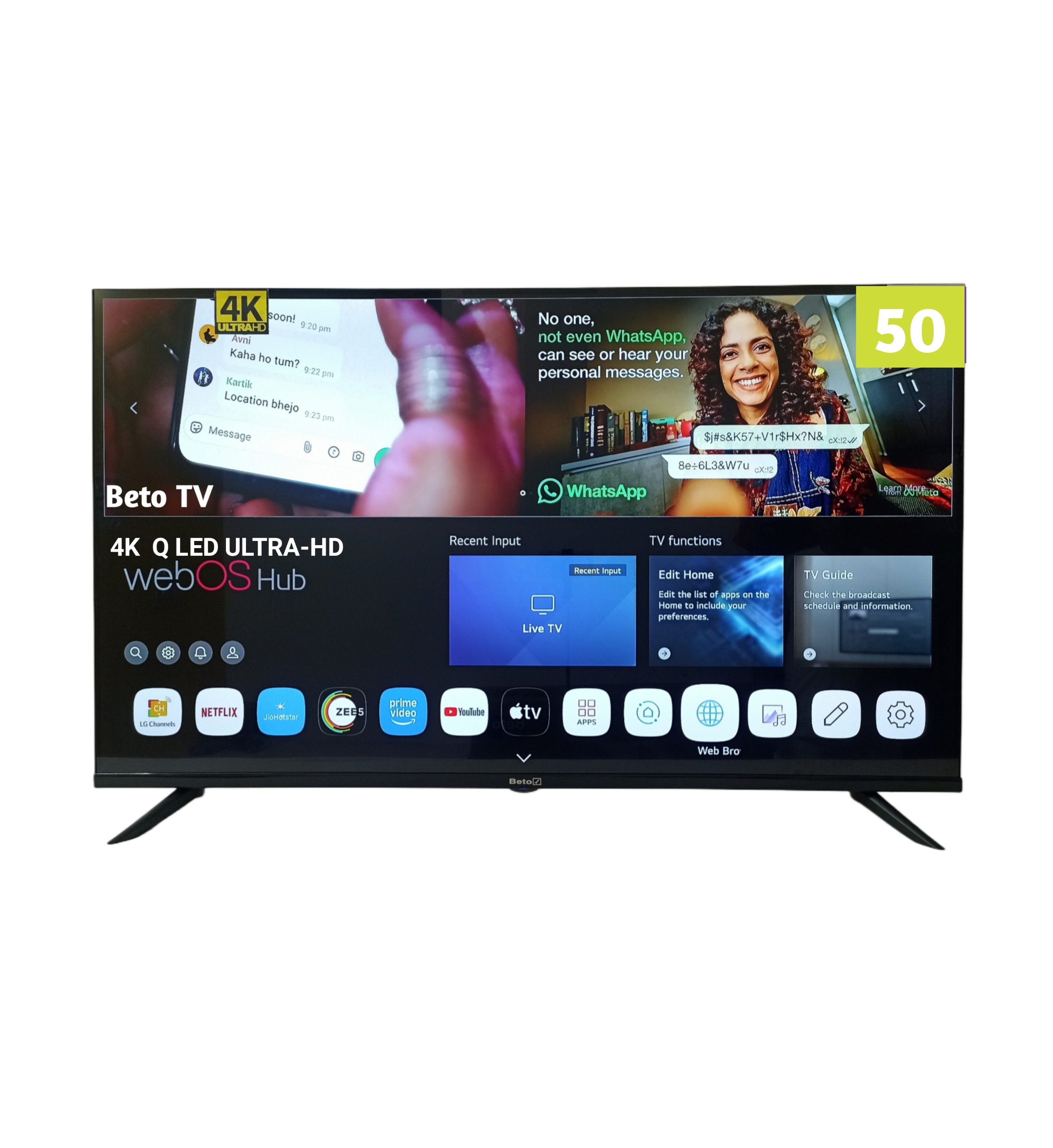 50-Inch 4K QLED Ultra-HD TV