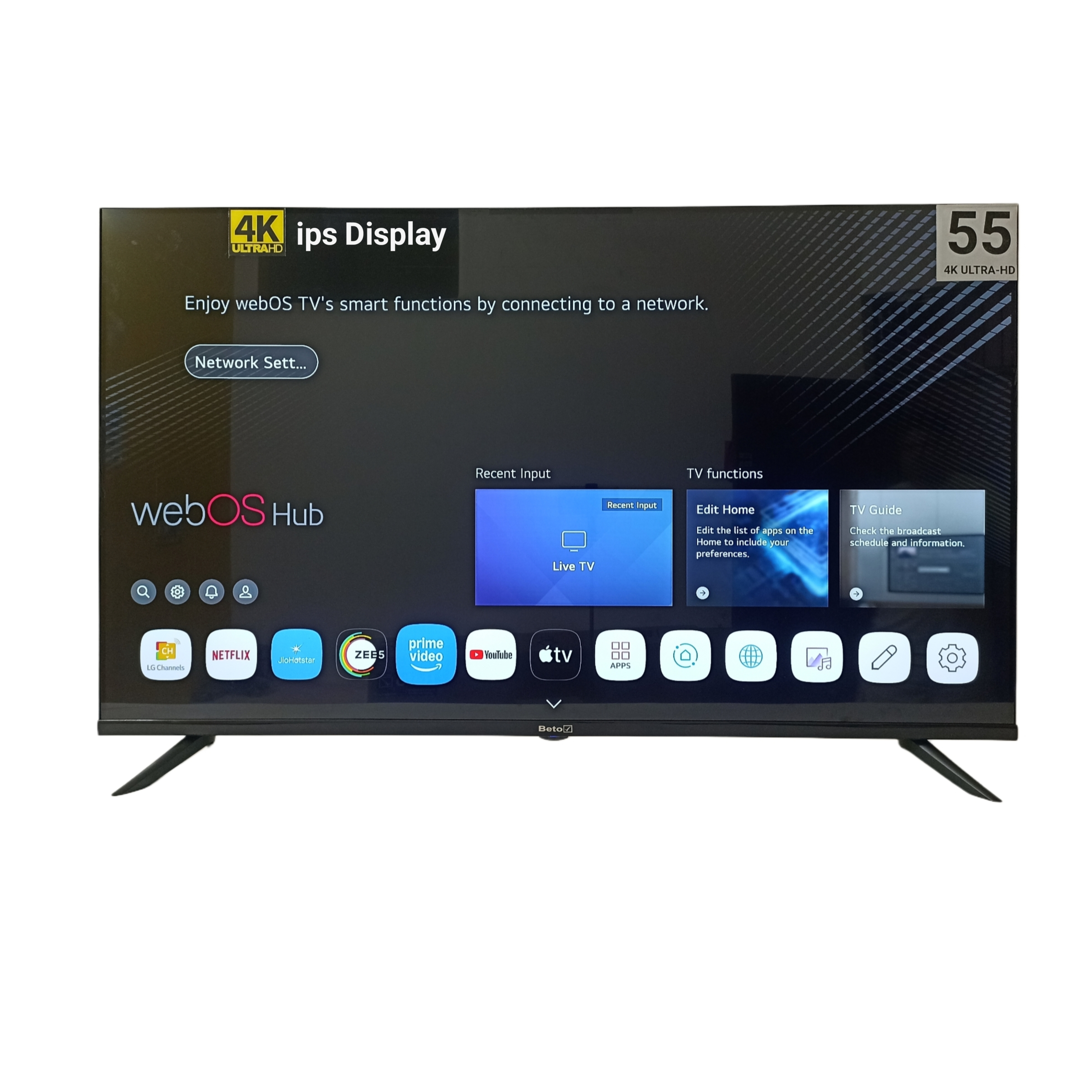 55 inch 4K ULTRA-HD  Q LED  Webos TVV