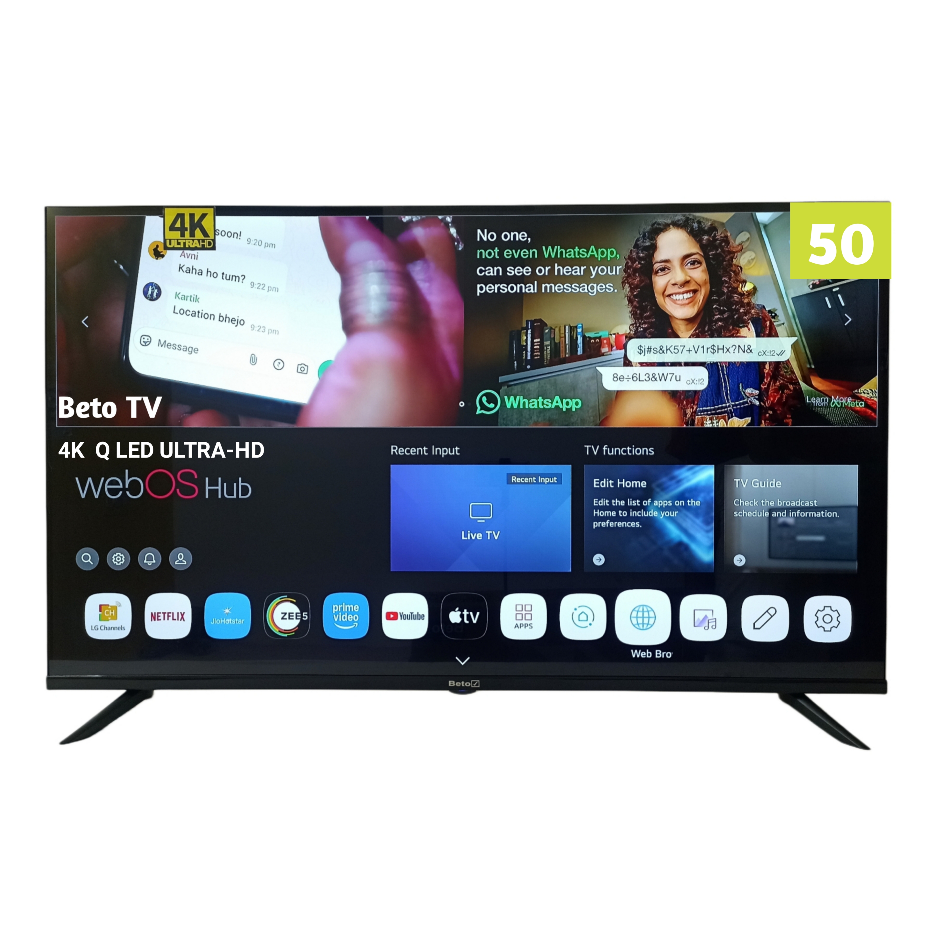 50-Inch 4K QLED Ultra-HD TV