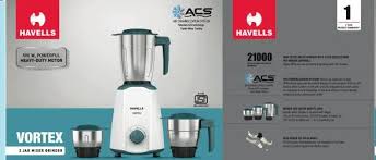 Havells Vortex 3 Jar Mixer Grinder, 500 W