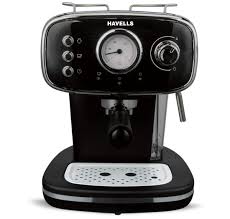Havells Corretto Black Twin Brewing Cycle Coffee Maker, 1100 W, 15 bar powerful pressure pump