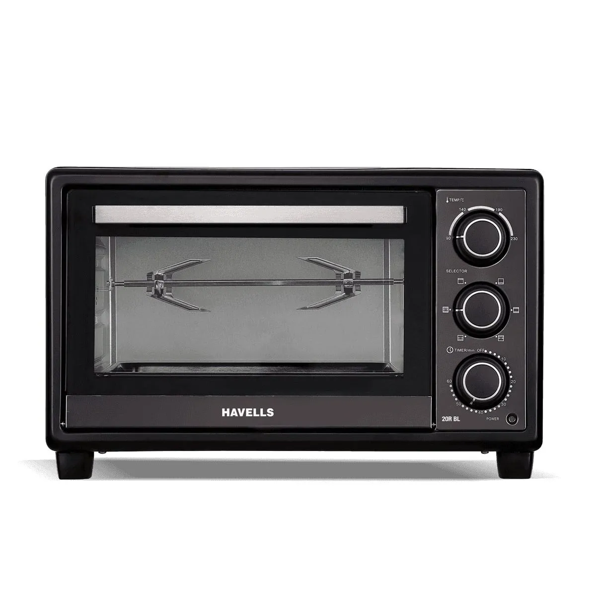 Havells 20R BL 1380W Stainless Steel Oven Toaster Grill (Black)
