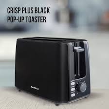 HAVELLS Crisp Plus 750 Watts 2 Slice Pop-up Toaster, Black, Defrost & Reheat