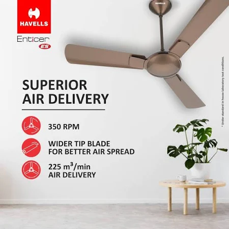 HAVELLS 1200 mm FAN ENTICER ES BRONZE-COLA CHR