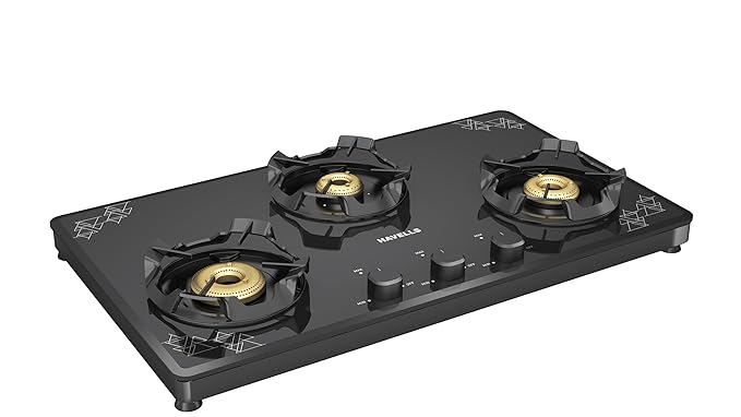 Havells Nucleus Toughened Glass-Top 3 Burner