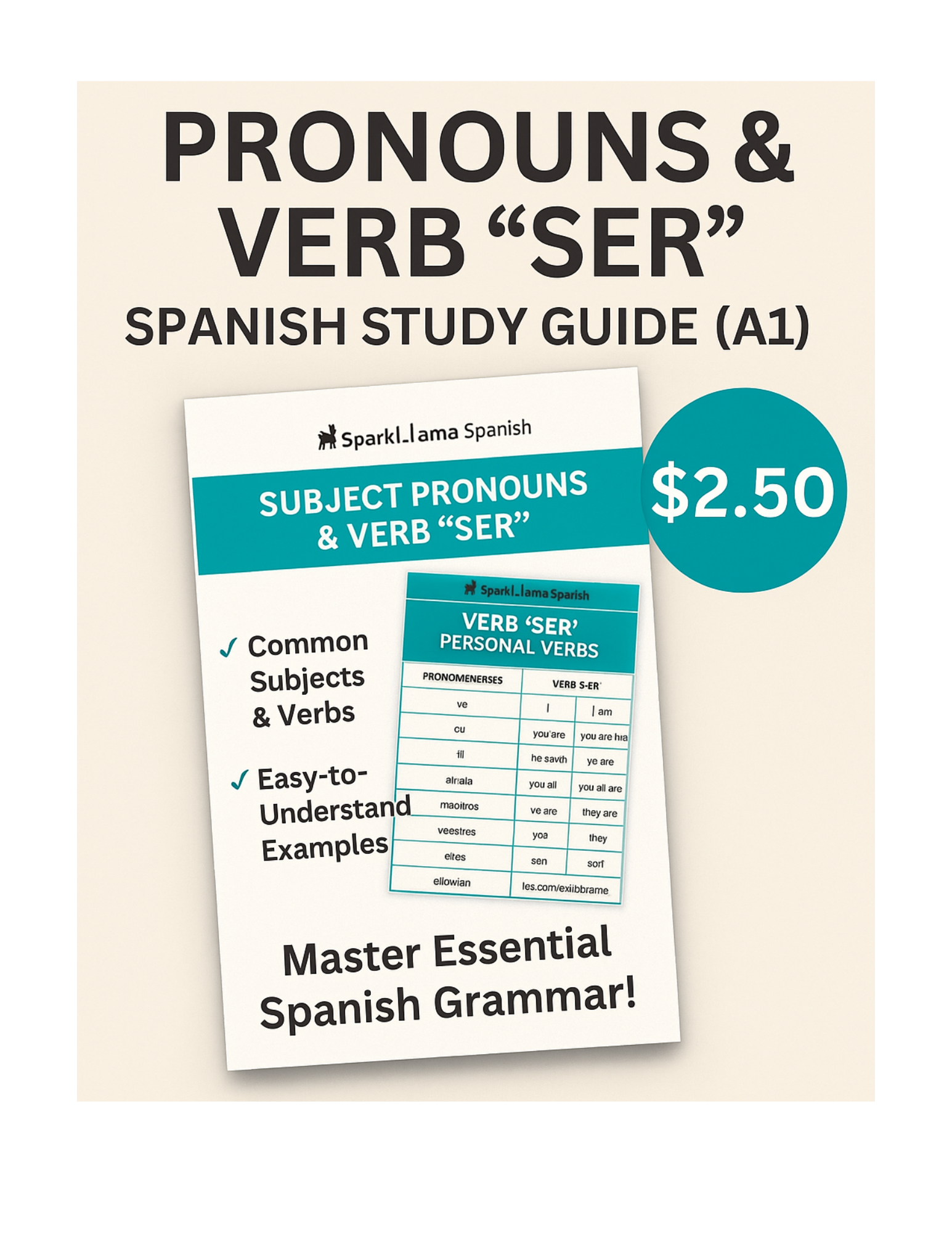 Pronouns & "Verbo Ser” – Spanish Study Guide (B1)