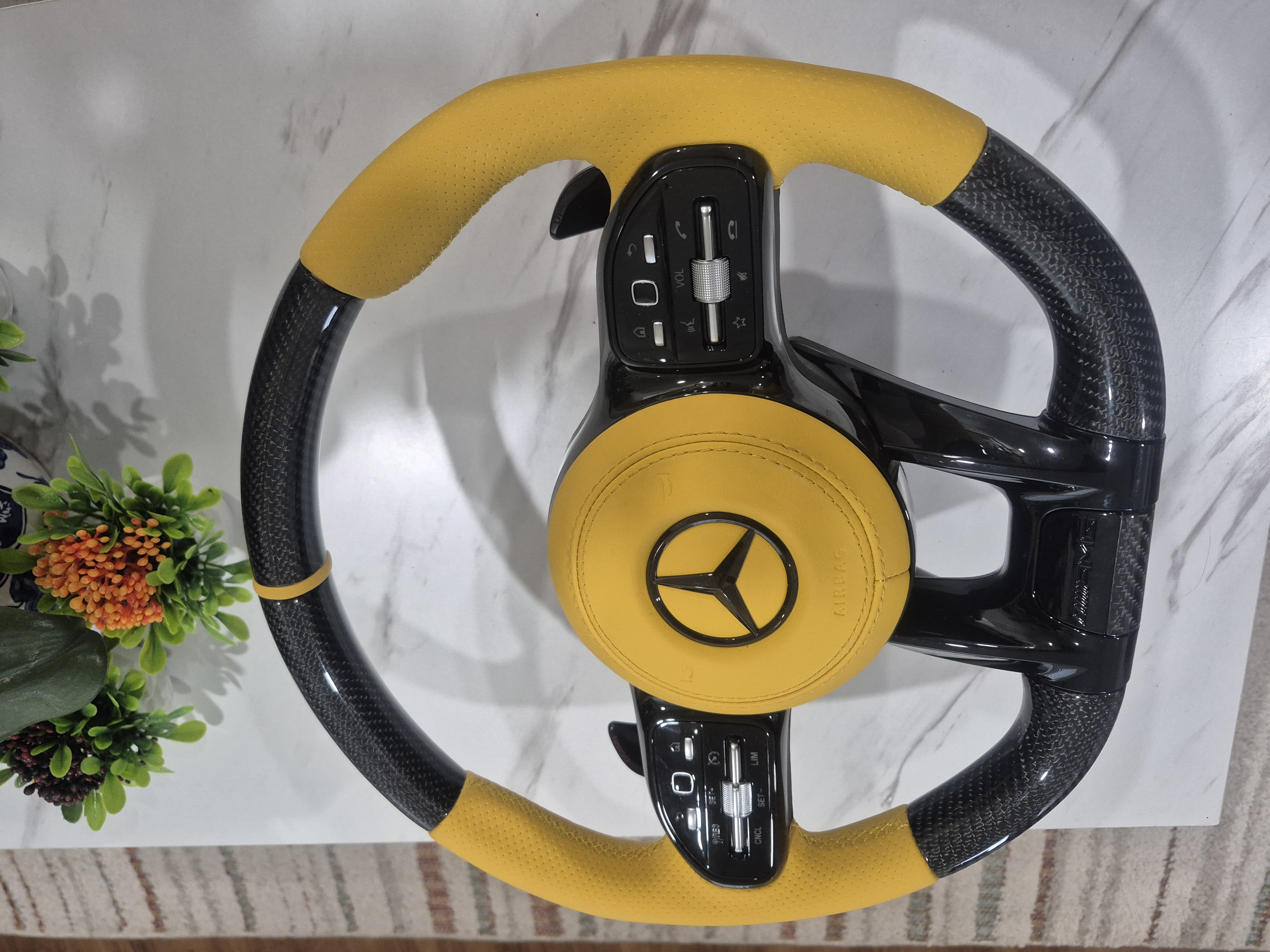 Dry Carbon Fiber (Yellow)