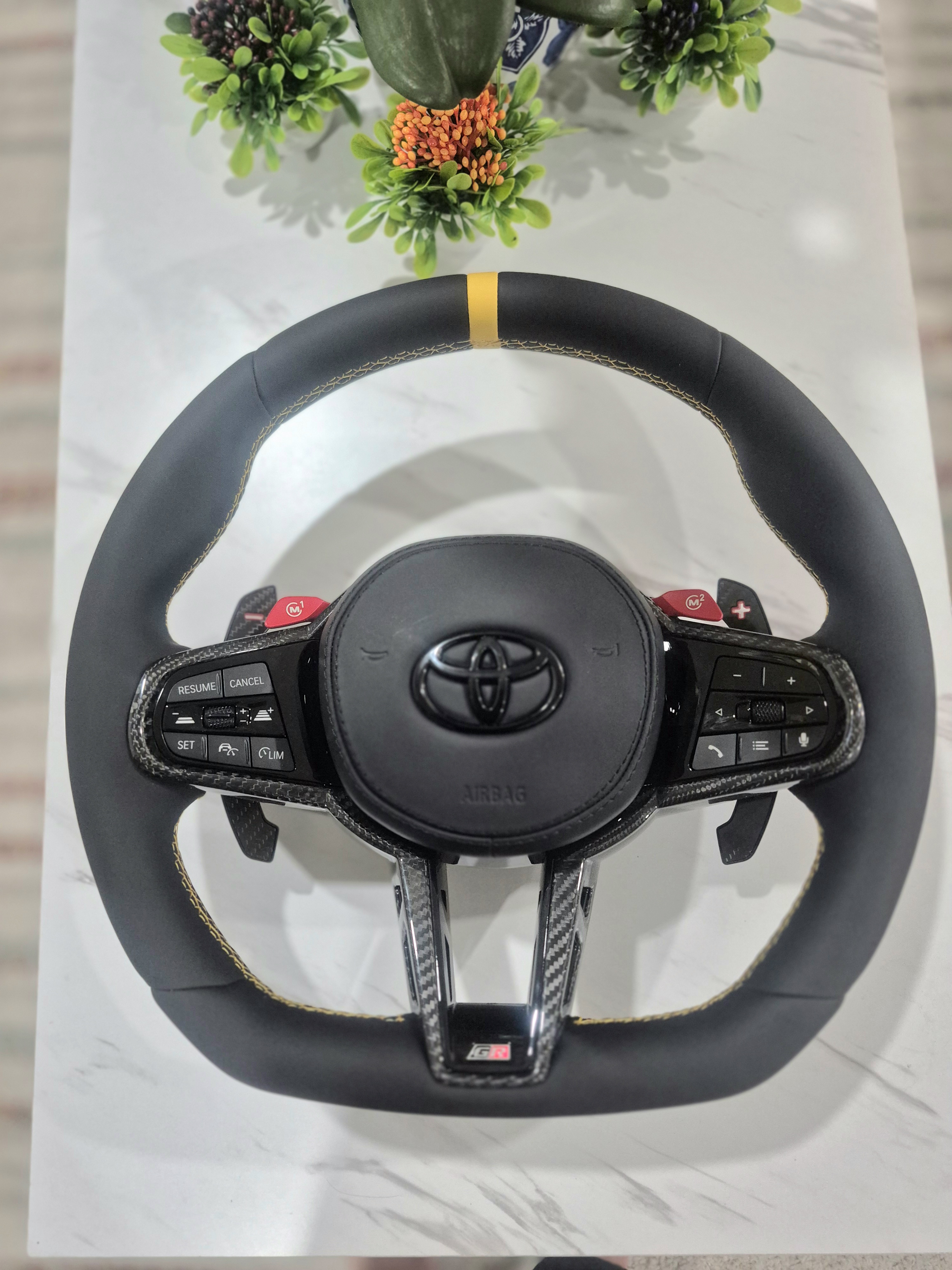 Napa Leather (Yellow Stripe)