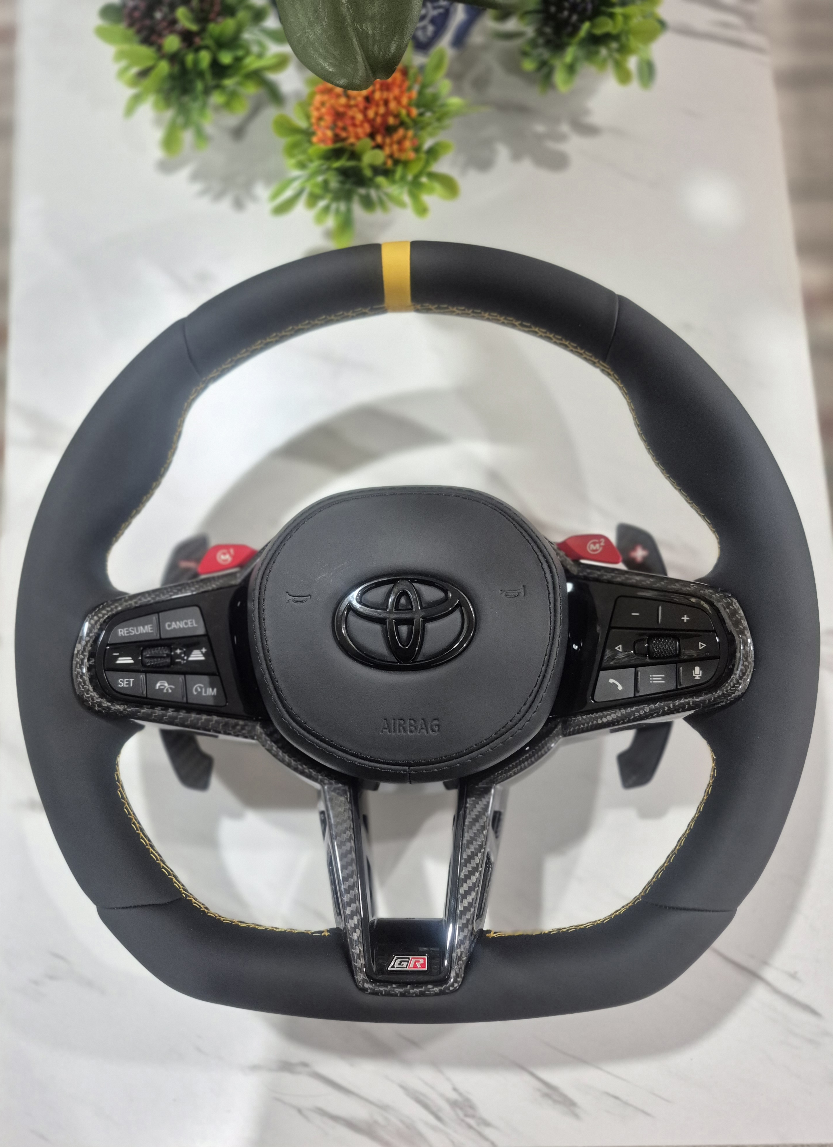 Napa Leather (Yellow Stripe)