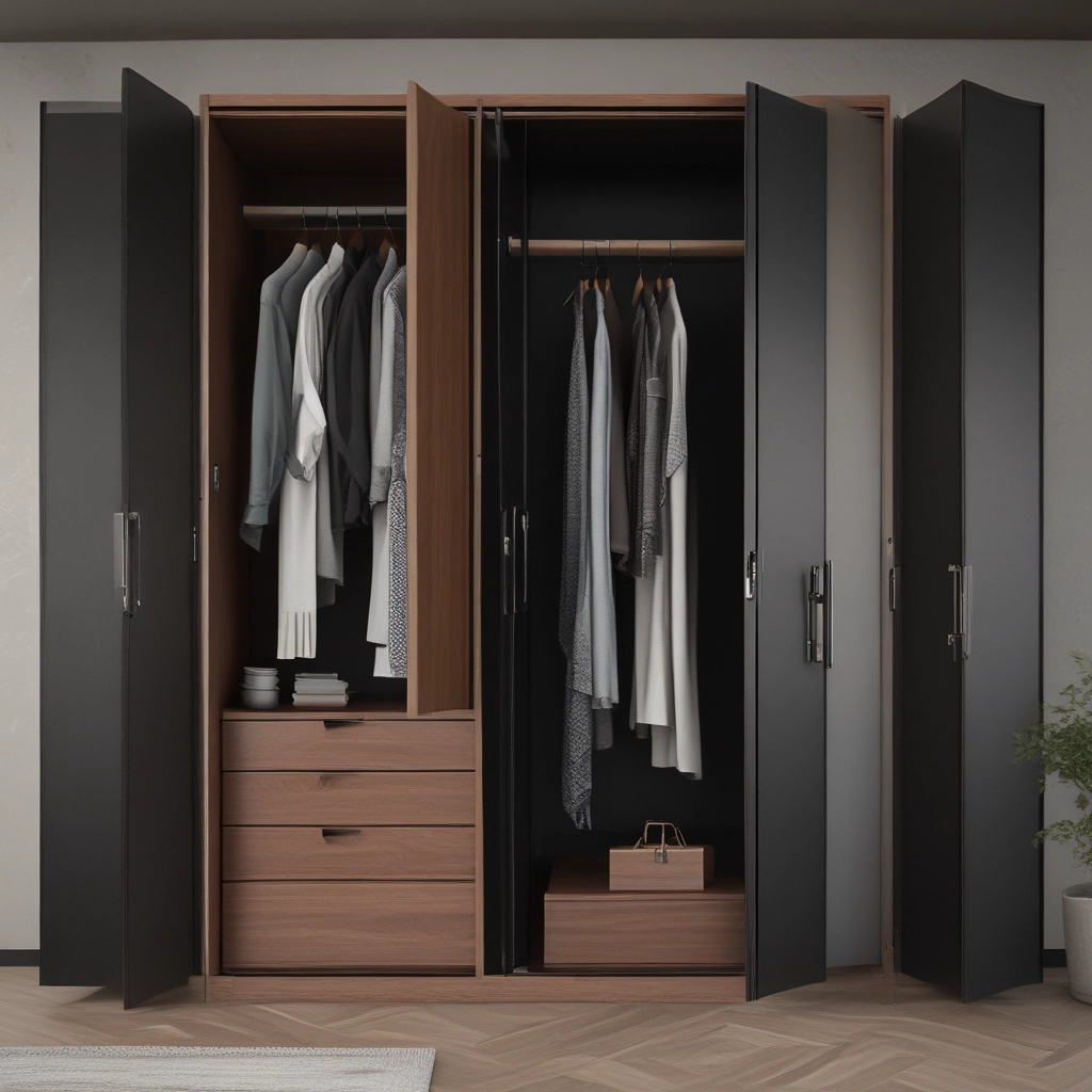 Modern Black Wardrobe