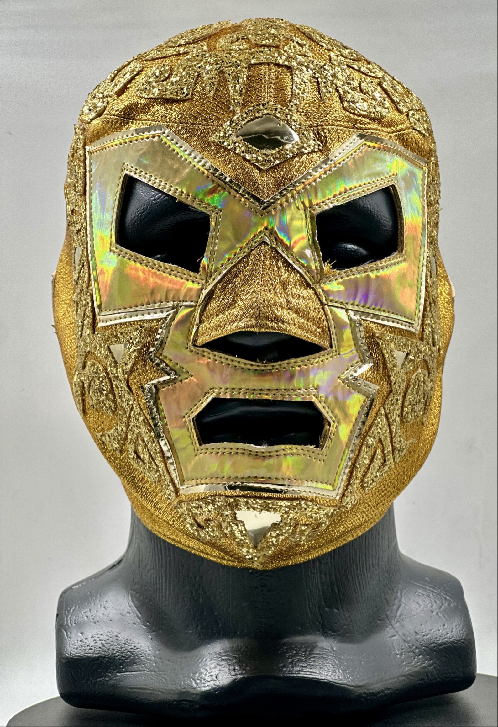 MASCARA PROFESIONAL TLALOC DORADO
