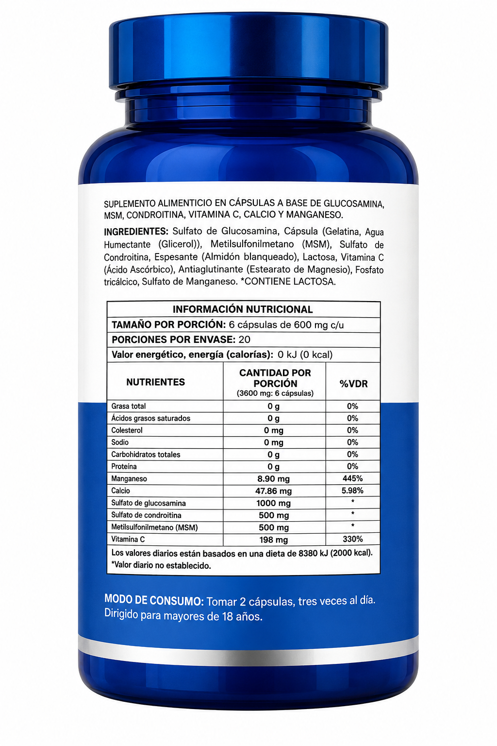 GLUCOSAMINA + CHONDROITINA + MSM