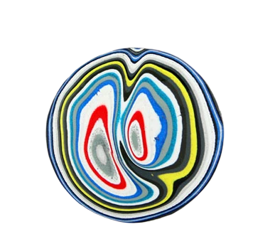 Hand cut Kenworth Fordite Cabochon