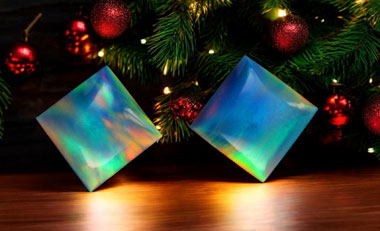 Aurora Opal cabochon matched pair 