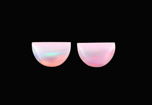 Aurora Opal cabochon matched pair 