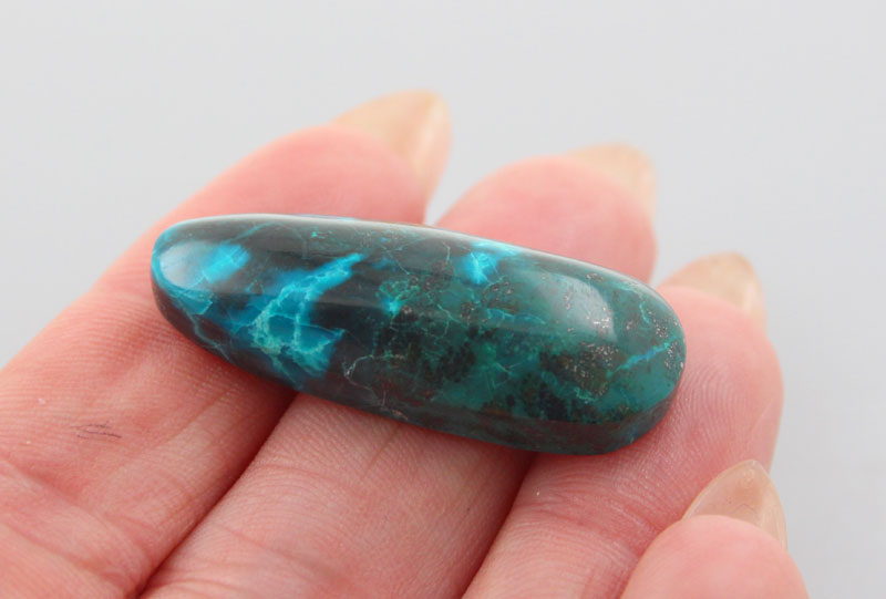 Hand Cut Chrysocolla Cabochon