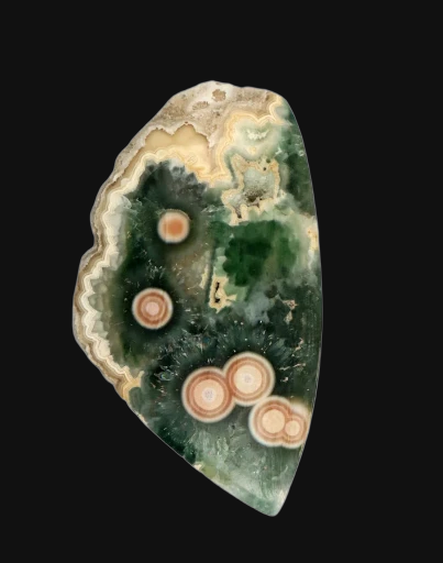 Drusy Collectors Hand cut Rare Ocean Jasper 