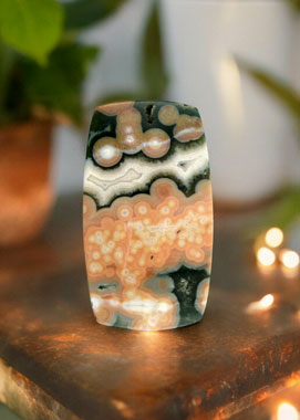 Hand cut Rare Ocean Jasper 