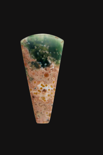 Translucent Hand cut Rare Ocean Jasper 