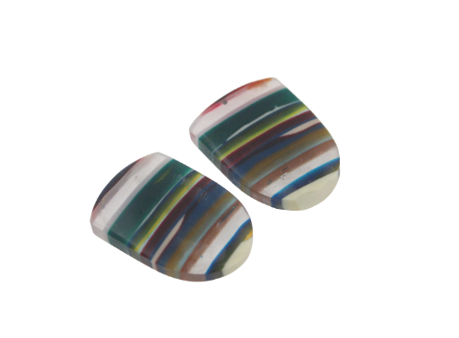 Surfite matched pair of cabochons