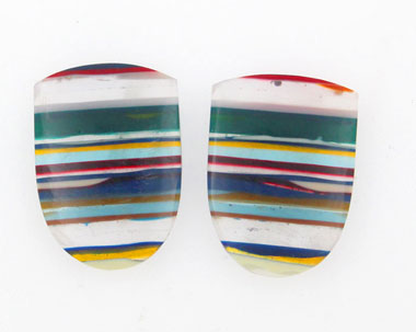 Surfite matched pair of cabochons