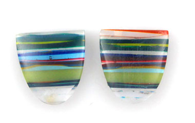 Surfite matched pair of cabochons