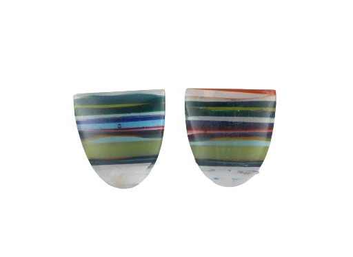 Surfite matched pair of cabochons